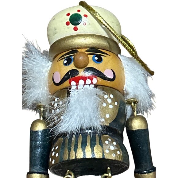 Kurt S. Adler 1993 Felt Mouse & Wooden Nutcracker Christmas Ornaments - Picture 6 of 7